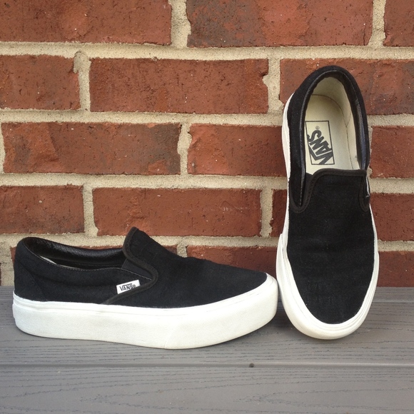 vans slip on platforms